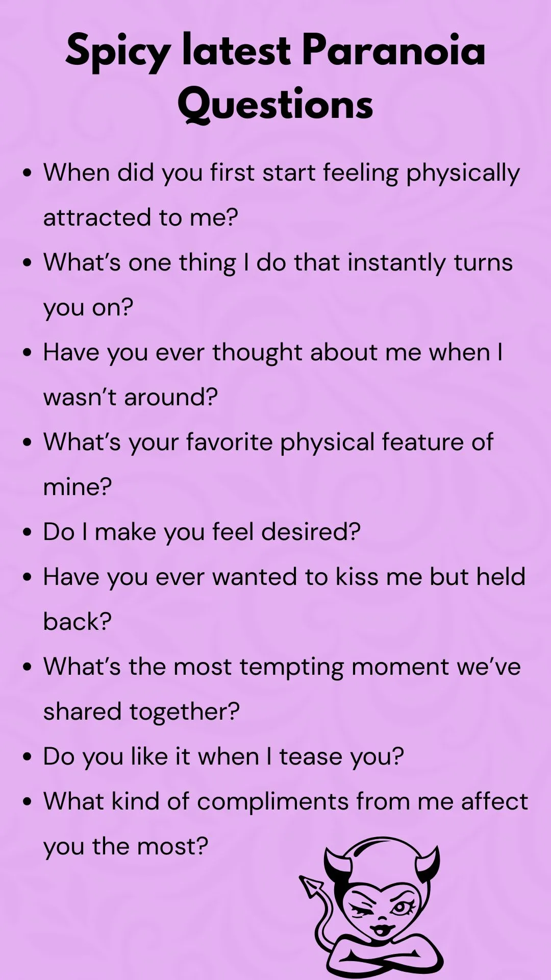 Spicy Latest Paranoia Questions Couples Hd 2025 2026